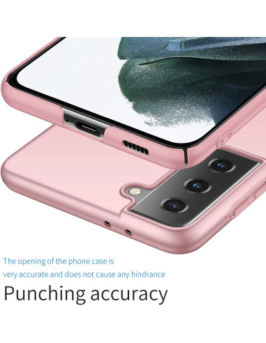 Samsung S21 Tunt Lätt Skal Basic V2 Rosenguld
