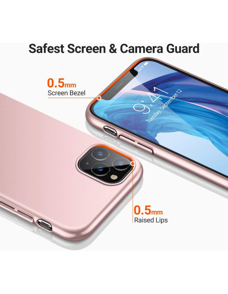 iPhone 13 Pro Max Ultratunt Lätt Mobilskal Basic V2 Rosenguld