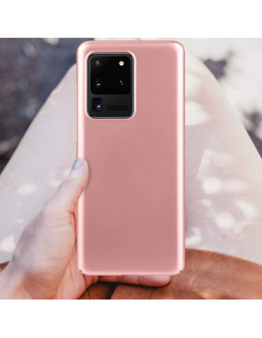 Samsung S20 Ultra Tunt Lätt Skal Basic V2 Rosenguld