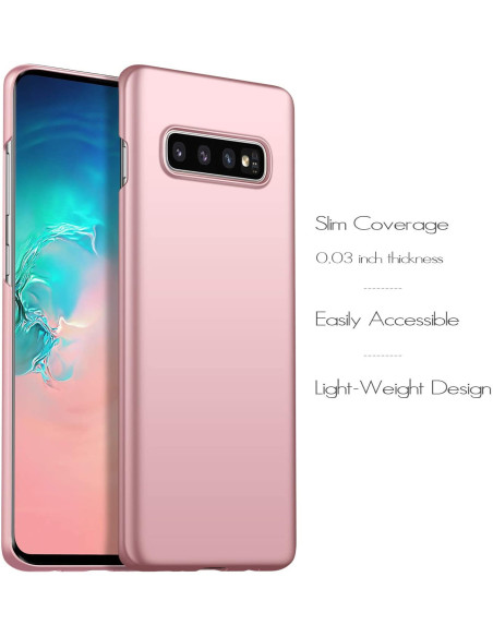 Samsung S10 Tunt Lätt Skal Basic V2 Rosenguld