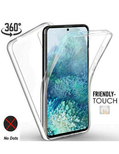 Närbild av 360° heltäckande skal för Samsung S20 Plus med telefonen insatt