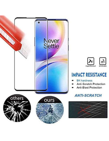 OnePlus 8 Pro Härdat Glas 3D 0.26mm 9H Fullframe