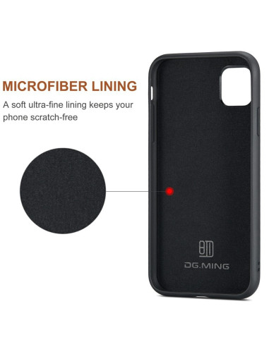 8-FACK iPhone 11 Stöttåligt Skal med Magnetisk Korthållare DG.MING Detach