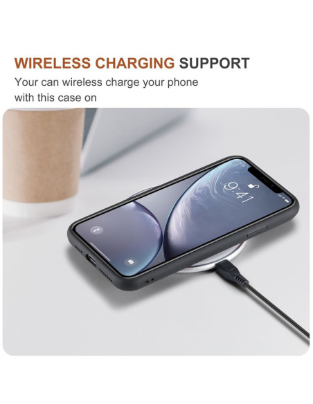 8-FACK iPhone X / XS Stöttåligt Skal med Magnetisk Korthållare DG.MING Detach