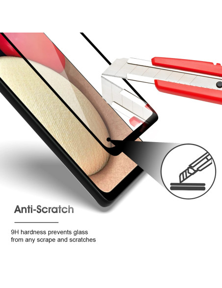 2-PACK Samsung A03s Härdat Glas 0.26mm 9H Fullframe