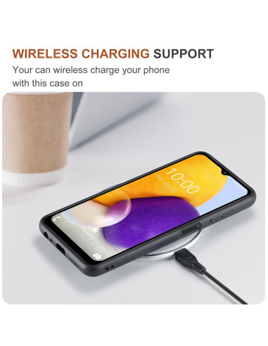 8-FACK Samsung A13 4G Stöttåligt Skal med Magnetisk Korthållare DG.MING Detach