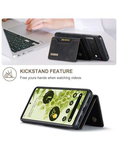 Google Pixel 6 Pro skal med korthållare och kickstand-funktion, visat från sidan