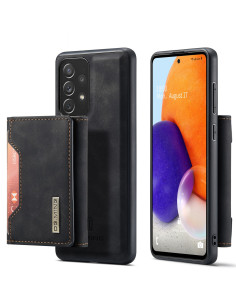 8-FACK Samsung A73 5G Stöttåligt Skal med Magnetisk Korthållare DG.MING Detach