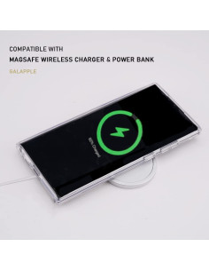 Samsung S22 Ultra Transparent Stötdämpande Skal MagSafe-Kompatibelt