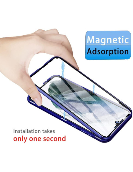 Samsung S22 Heltäckande Premium Skal Glassback® V4