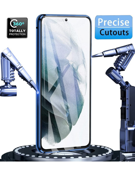 Samsung S21 Heltäckande Premium Skal Glassback V4