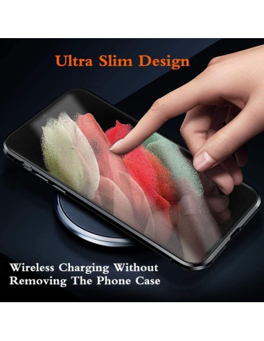 Samsung S21 Heltäckande Premium Skal Glassback V4