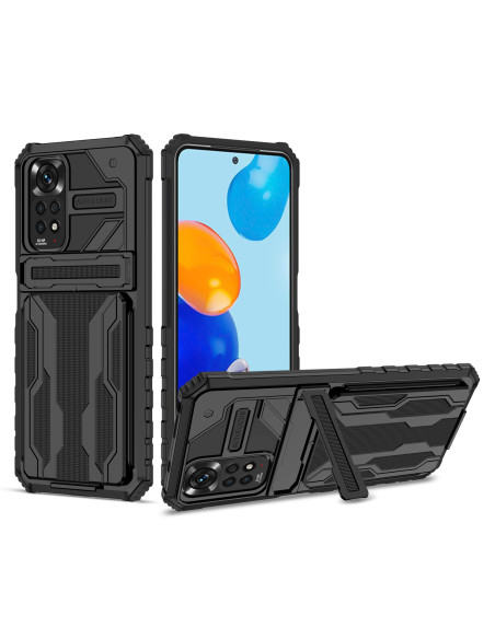 Xiaomi Redmi Note 11 / 11S Stöttåligt Skal Kickstand &amp; Kortfack ThinArmor V3