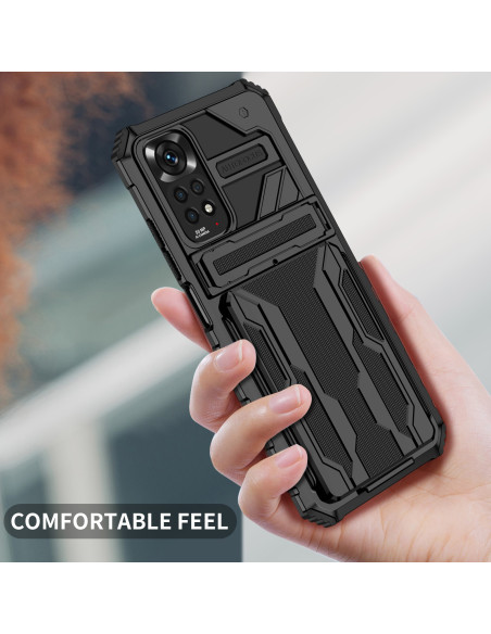 Xiaomi Redmi Note 11 / 11S Stöttåligt Skal Kickstand &amp; Kortfack ThinArmor V3