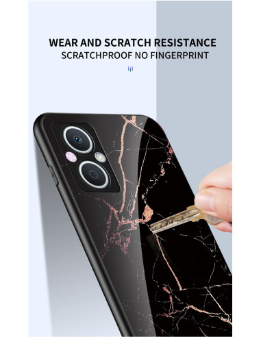 OnePlus Nord N20 5G Marmorskal 9H Härdat Glas Baksida Glassback V2