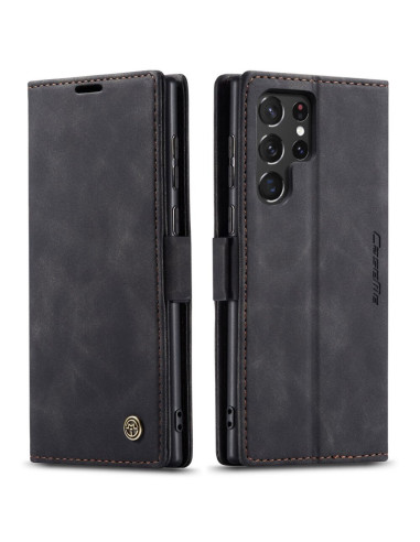 Samsung S22 Ultra Exklusivt Elegant Flipfodral CaseMe 3-FACK