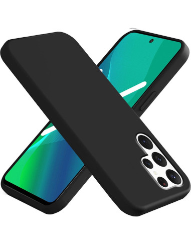 Samsung S22 Ultra Gummibelagd Mattsvart Silikon Skal