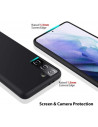 Samsung S22 Ultra Gummibelagd Mattsvart Silikon Skal