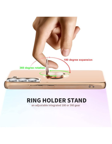 Samsung S21 FE Elegant &amp; Stöttåligt Skal med Ringhållare Flawless