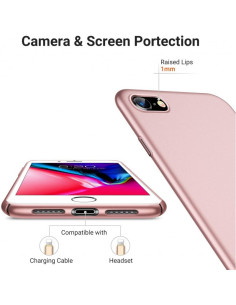 iPhone 7 Plus / 8 Plus Ultratunt Lätt Mobilskal Basic V2 Rosenguld