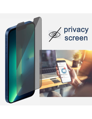 Närbild av OnePlus Nord N20 5G med transparent privacy härdat glas installerat