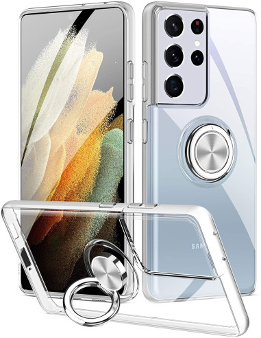 Samsung Galaxy S21 Ultra Stöttåligt Skal med Ringhållare Fresh