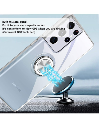 Samsung Galaxy S21 Ultra Stöttåligt Skal med Ringhållare Fresh