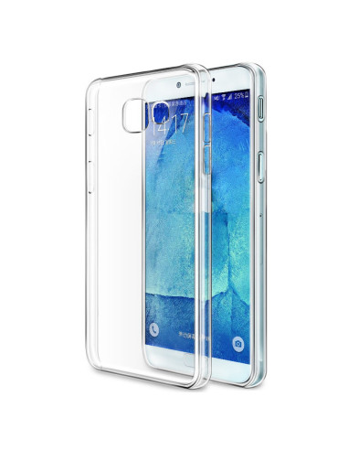 Genomskinligt TPU-skal för Samsung A5 2016, monterat på telefonens framsida