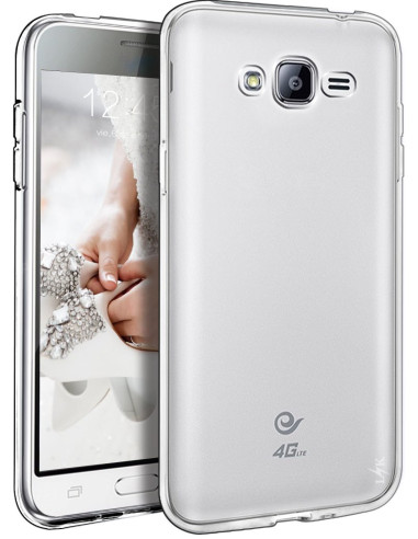 Samsung J3 / J3 2016 Stöttåligt Genomskinligt Skal Simple