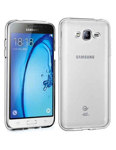 Samsung J3 / J3 2016 Stöttåligt Genomskinligt Skal Simple