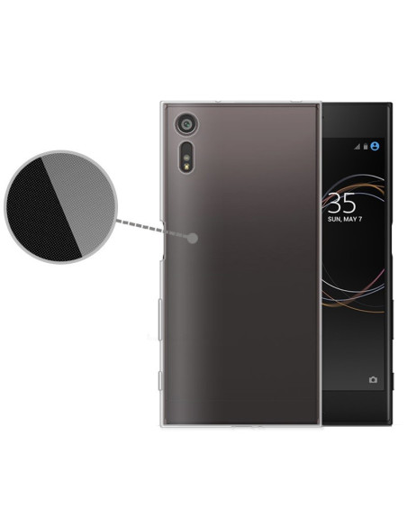 Xperia L1 Stöttåligt Genomskinligt Skal Simple