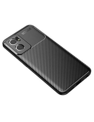 Baksidan av OnePlus Nord CE 2 5G skal i svart karbonfiberdesign