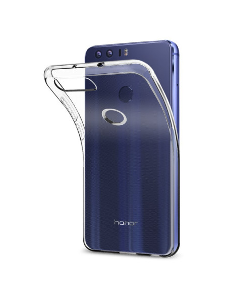 Genomskinligt TPU-skal för Honor 8, sett från sidan för att visa passform och material