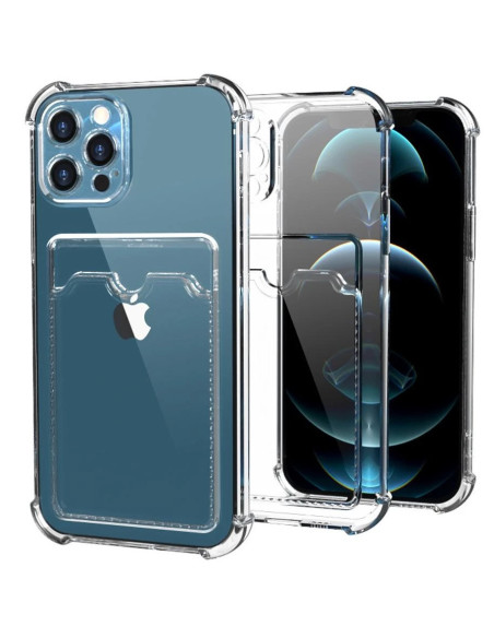Stöttåligt Skal med Kortfack Förstärkta Hörn iPhone 11