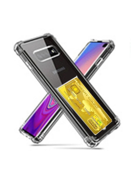 Stöttåligt Skal med Kortfack Förstärkta Hörn Samsung S10e