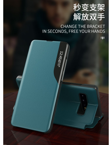 Samsung S10 Plus Stilrent Smart View Fodral - Svart