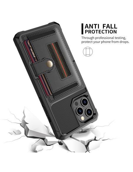 iPhone 11 Pro Max Stöttåligt Skal med Kortfack Solid V5