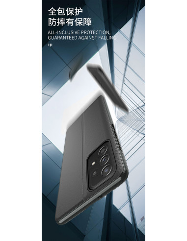 Samsung A73 5G Stilrent Smart View Fodral - Svart