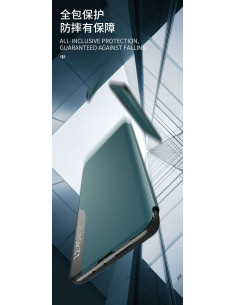 Svart Xiaomi Redmi 9A Smart View Fodral med öppen framsida och stativfunktion 2
