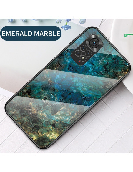 Xiaomi Redmi Note 11 / 11S Marmorskal 9H Härdat Glas Baksida Glassback V2