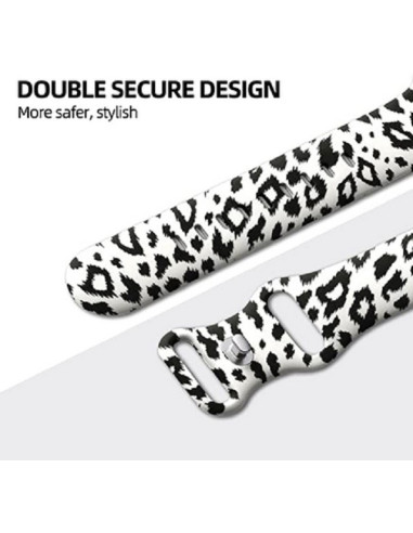 Apple Watch 38mm / 40mm / 41mm Trendigt Premium Armband Leopard V2