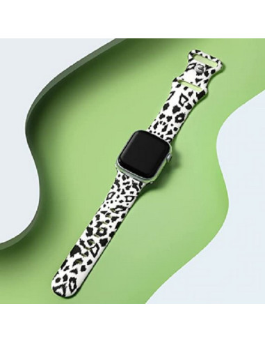 Apple Watch 38mm / 40mm / 41mm Trendigt Premium Armband Leopard V2