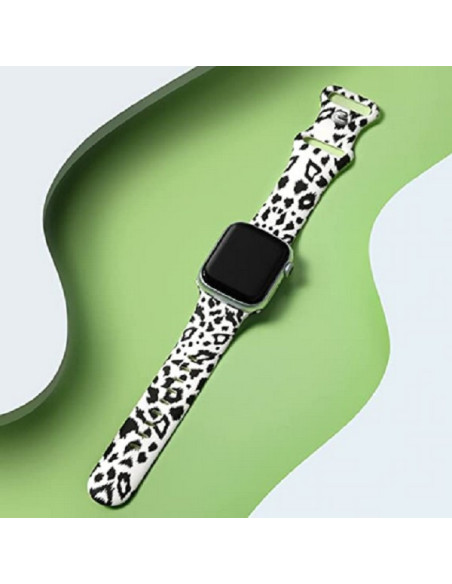 Apple Watch 38mm / 40mm / 41mm Trendigt Premium Armband Leopard V2
