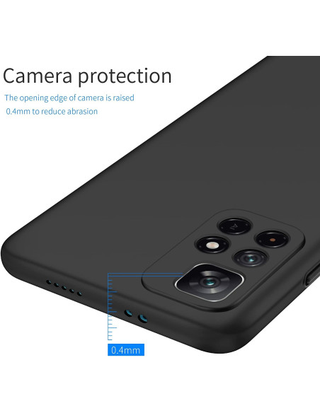 Xiaomi Redmi Note 11 / 11S Ultratunt Mattsvart Skal Basic V2