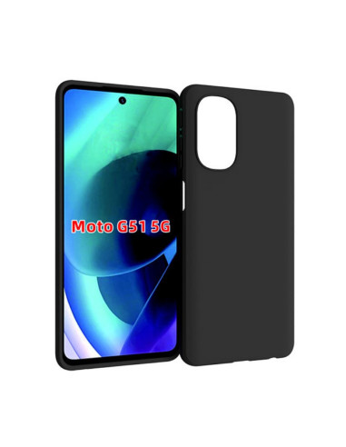 Motorola Moto G51 Ultratunt Mattsvart Skal Basic V2