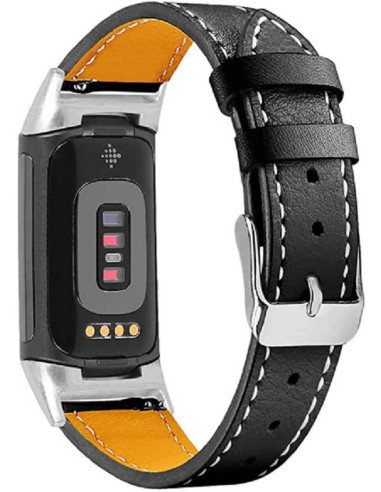 Fitbit Charge 5 Stilren Läderarmband Retro
