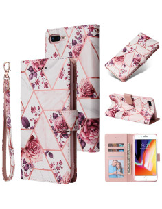 iPhone 7 Plus / 8 Plus Trendigt Plånboksfodral Sparkle 4-FACK