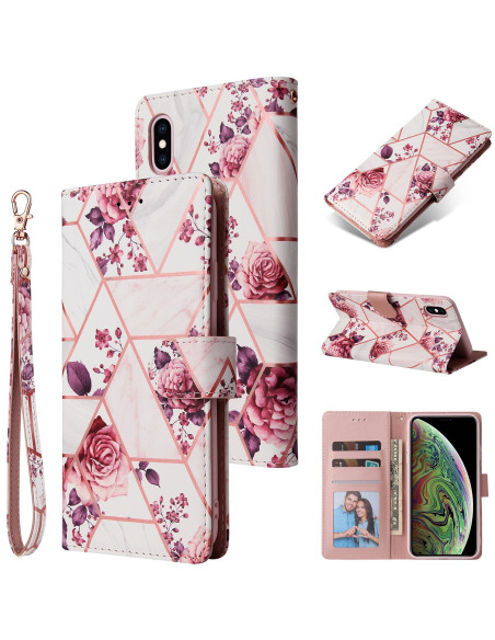 iPhone XS Max Trendigt Plånboksfodral Sparkle 4-FACK