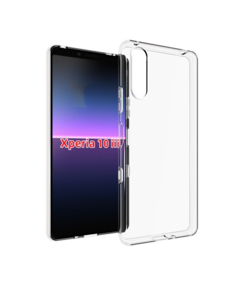 Xperia 10 IV Stöttåligt Genomskinligt Skal Simple