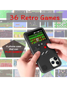iPhone 13 / 13 Pro Klassisk Gameboy Skal Färgskärm | 36st Små Spel